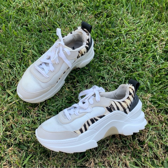 Zara Chunky Sneakers with Animal Print - Picture 7 of 16